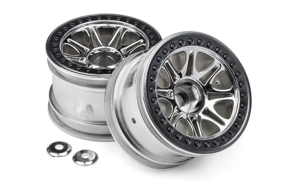 HPI 2.2&amp;quot; Split 8 Chrome Rims 2Pcs image 8278