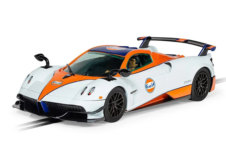 Scalextric 1/32 Pagani Huayra BC Roadster - Gulf Edition Slot Car image 82776