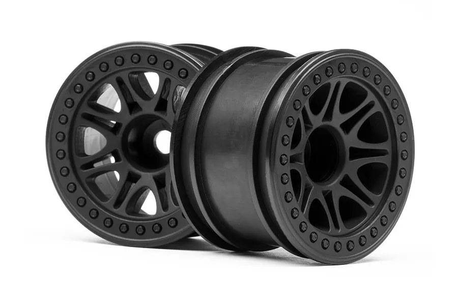 HPI 2.2&amp;quot; Split 8 Black Rims 2Pcs image 8279