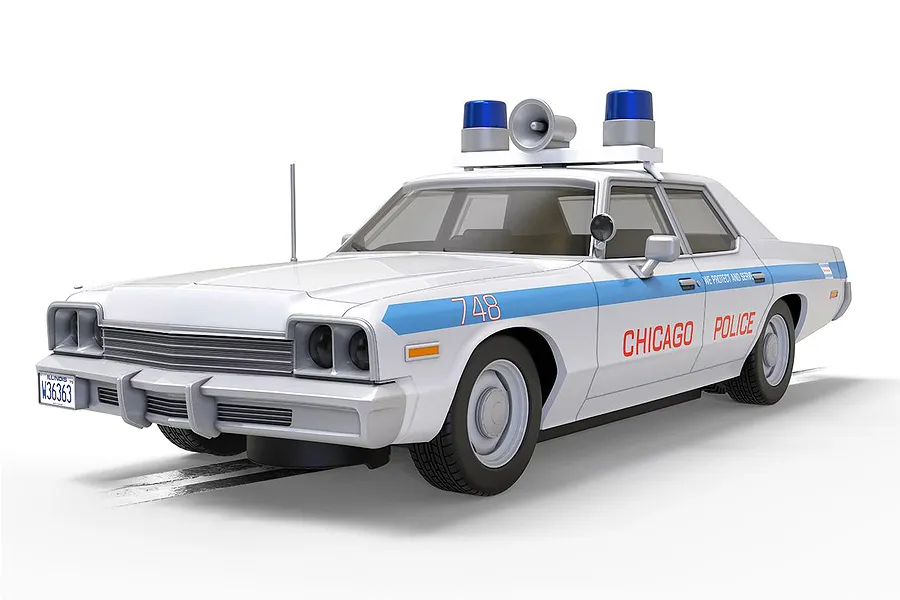 Scalextric 1/32 Dodge Monaco - Blues Brothers - Chicago Police Slot Car image 82789