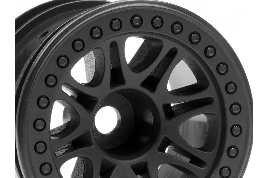 HPI 2.2&amp;quot; Split 8 Black Rims 2Pcs image 8281