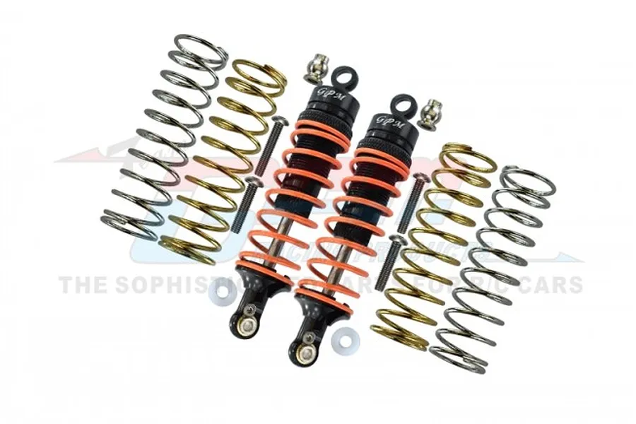 GPM Black Aluminium 87mm Front Adjustable Shocks 2Pcs image 82821