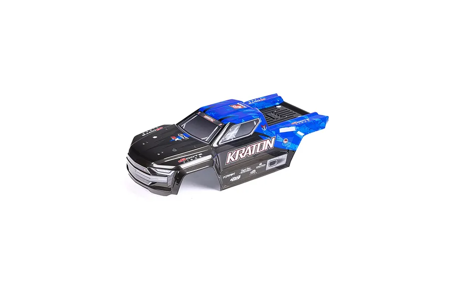 ARRMA 1/10 Kraton BLX Painted Body Shell - Black/Blue image 82860