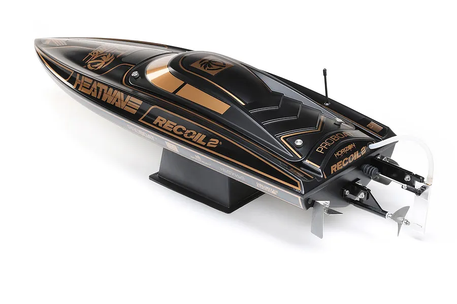 Pro Boat Recoil 2 V2 26&amp;quot; RC Speed Boat Brushless Deep-V RTR - Heat Wave Black image 82998
