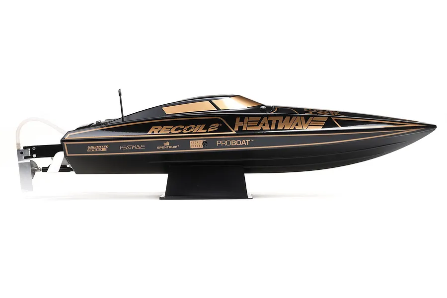 Pro Boat Recoil 2 V2 26&amp;quot; RC Speed Boat Brushless Deep-V RTR - Heat Wave Black image 82999