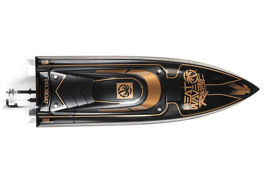 Pro Boat Recoil 2 V2 26&amp;quot; RC Speed Boat Brushless Deep-V RTR - Heat Wave Black image 83004