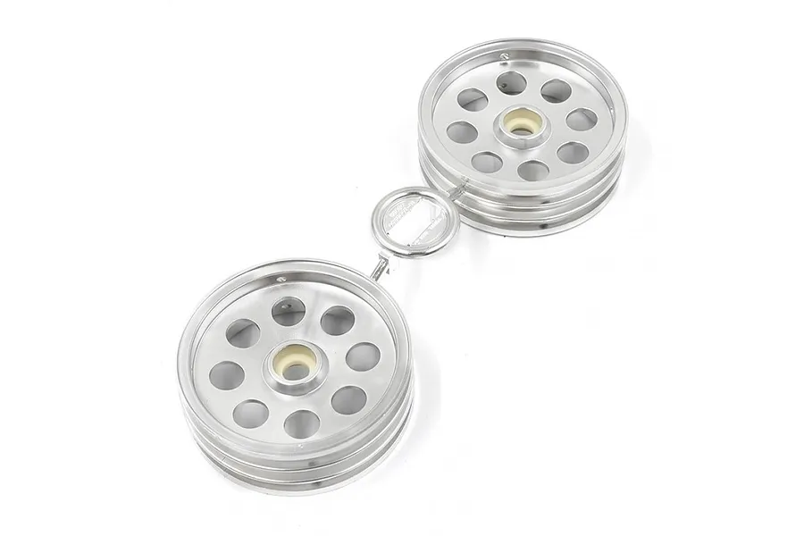 Tamiya 2.1&amp;quot; Wild One Front Metal Plated Rims 2Pcs image 83032