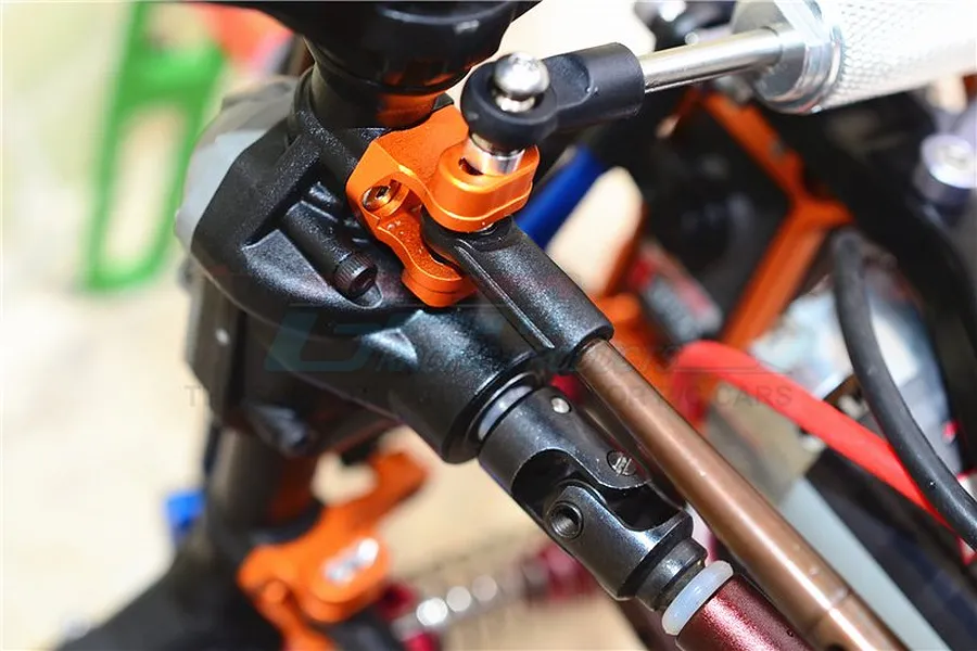GPM Red Aluminium Front Axle Linkage Mount Set image 4