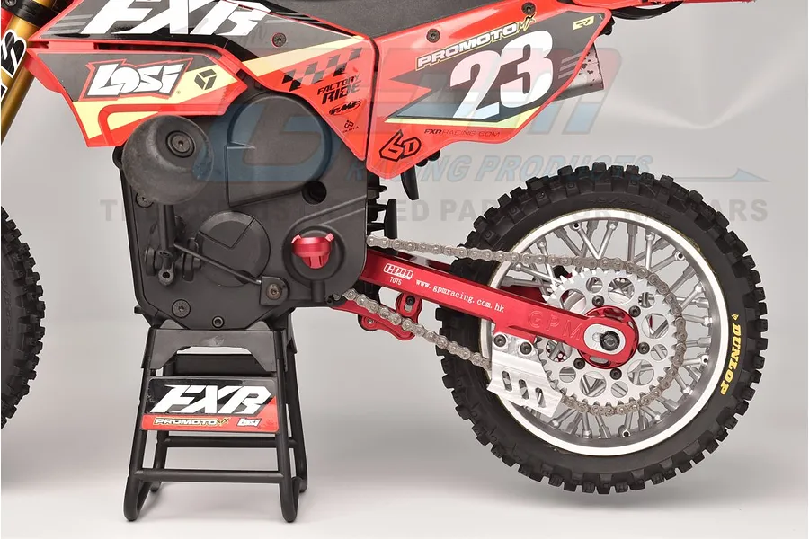 GPM Red Aluminium Rear Swing Arm w/ Larger Inner Bearings image 83178