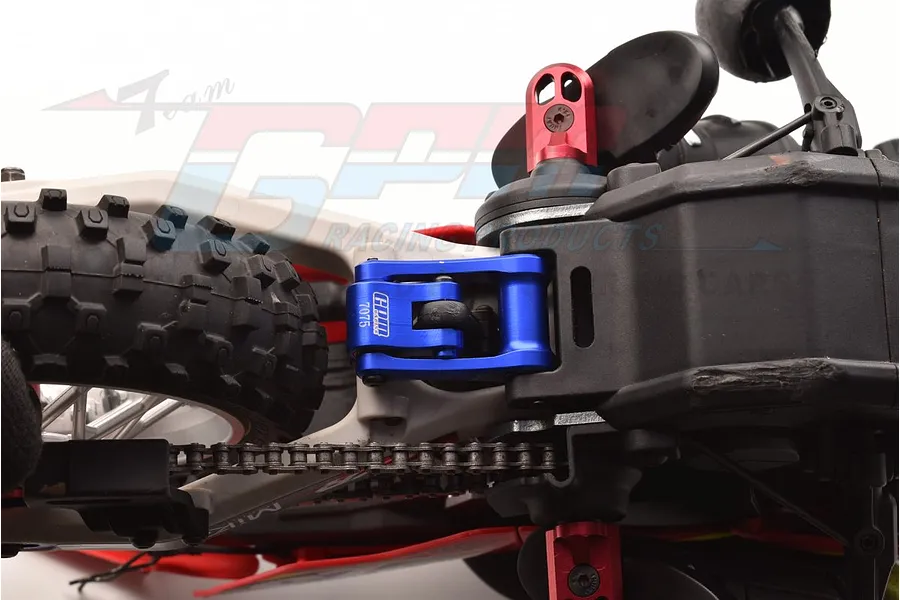 GPM Red Aluminium Hub Carrier (C-Hub) &amp;amp; Pull Rod Set w/ Larger Inner Bearings image 83232
