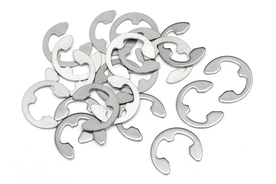 HPI 7mm Stainless Steel E-Clips 20Pcs image 8325