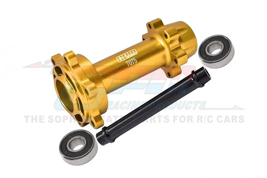 GPM Gold Aluminium Rear Wheel Hub Hex w/ Larger Inner Bearings image 83245