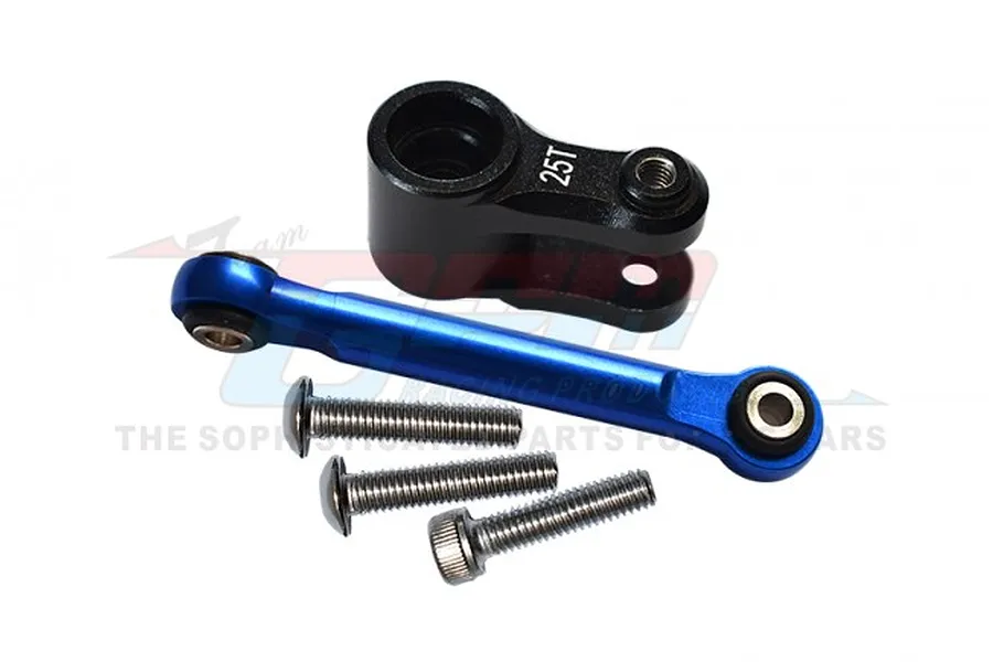 GPM Black Aluminium 25T Servo Horn w/ Tie Rod image 83257