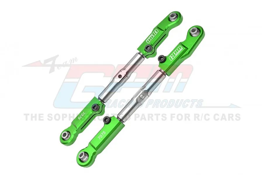 GPM Green Aluminium Front Adjustable Camber Links 2Pcs image 83262