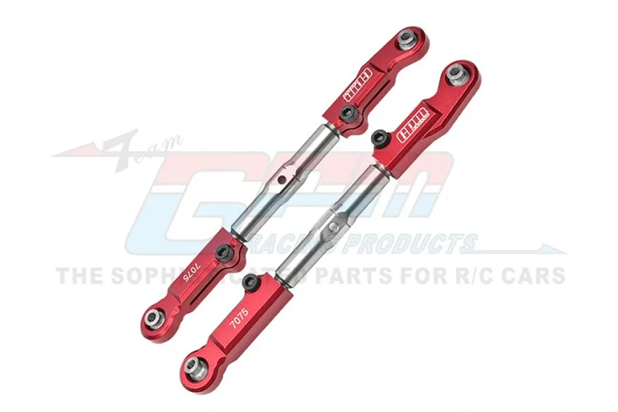 GPM Red Aluminium Front Adjustable Camber Links 2Pcs image 83263