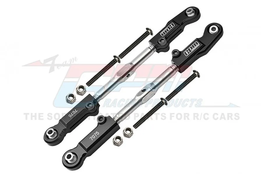 GPM Black Aluminium Rear Adjustable Camber Links 2Pcs image 83265
