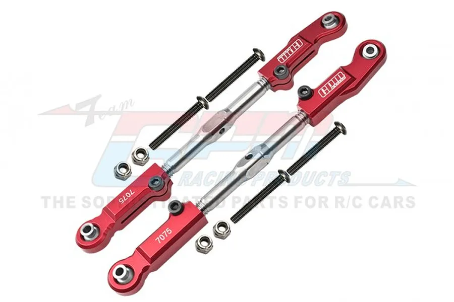 GPM Red Aluminium Rear Adjustable Camber Links 2Pcs image 83267