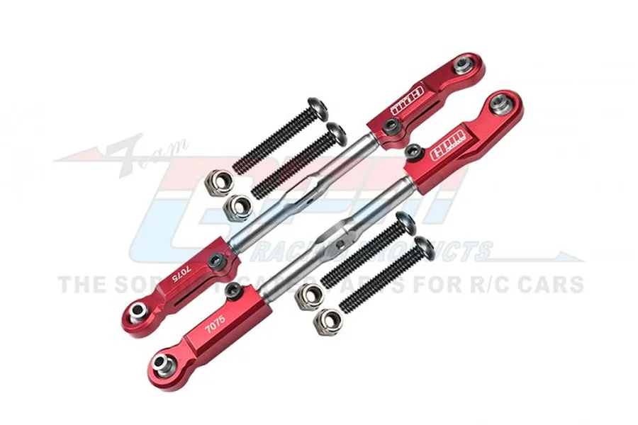GPM Red Aluminium Rear Adjustable Camber Links 2Pcs image 83271