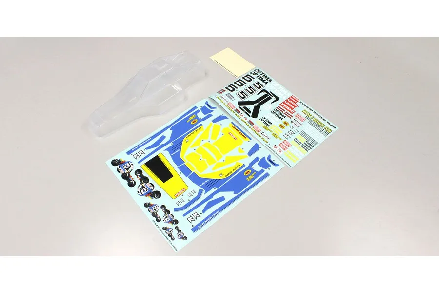 Kyosho 1/10 Optima Unpainted Body Shell - Clear image 83351