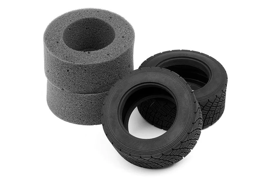 HPI 1.9&amp;quot; WR8 Red Compound Rally Tyres 2Pcs image 83359