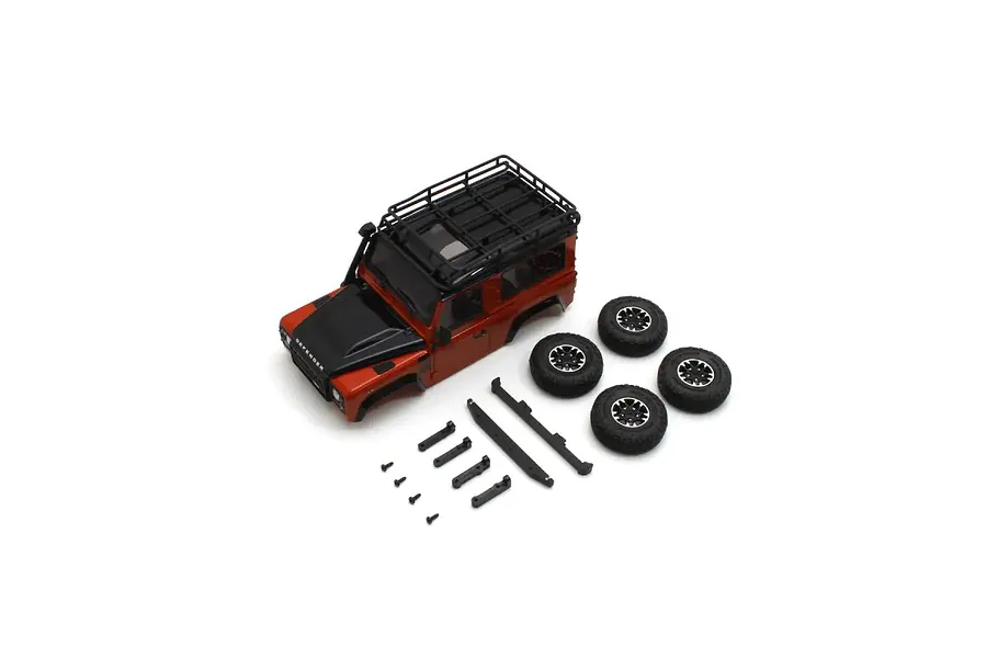 Kyosho Mini-Z MX-01 Rover Defender Painted Body Shell - Orange image 83365