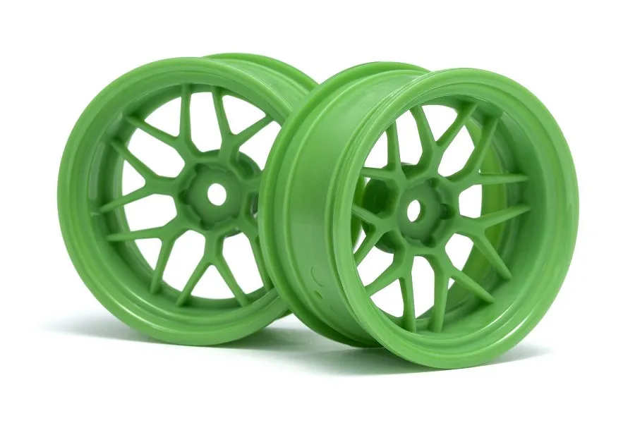 HPI 2.0&amp;quot; Green Tech 7 (+9mm Offset) Rims 2Pcs image 83366