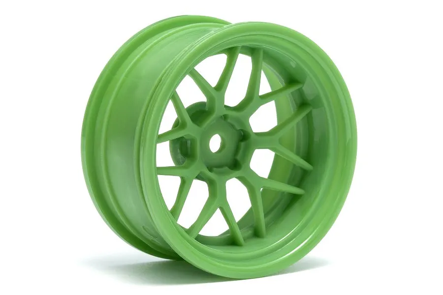 HPI 2.0&amp;quot; Green Tech 7 (+9mm Offset) Rims 2Pcs image 83367