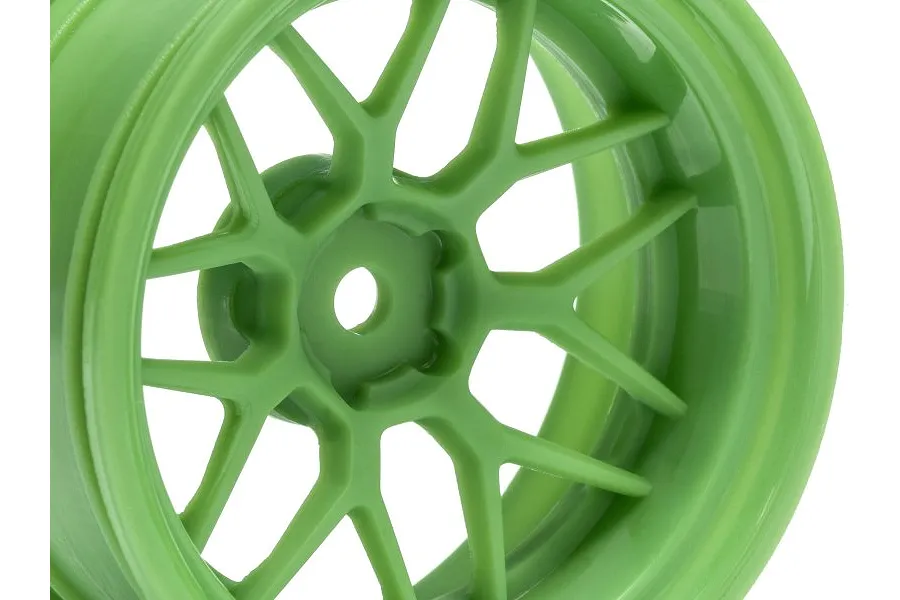 HPI 2.0&amp;quot; Green Tech 7 (+9mm Offset) Rims 2Pcs image 83368