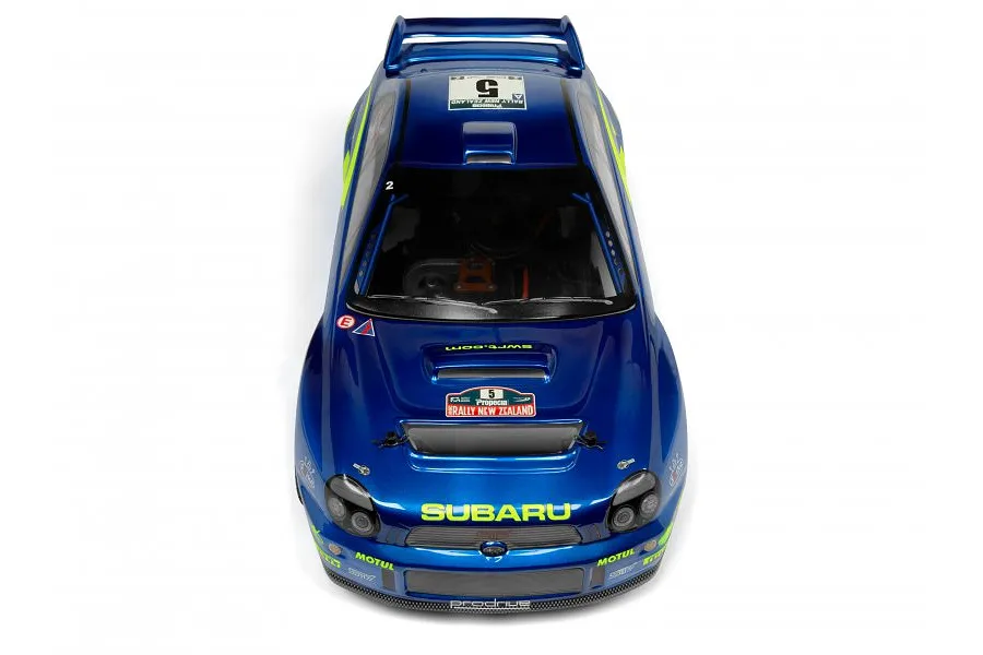 HPI 1/8 WR8 2001 WRC Subaru Impreza Painted Body Shell - Blue image 83401