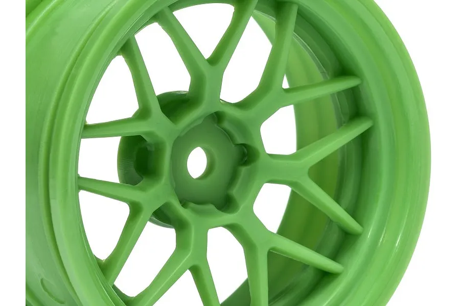 HPI 2.0&amp;quot; Green Tech 7 (+6mm Offset) Rims 2Pcs image 83424