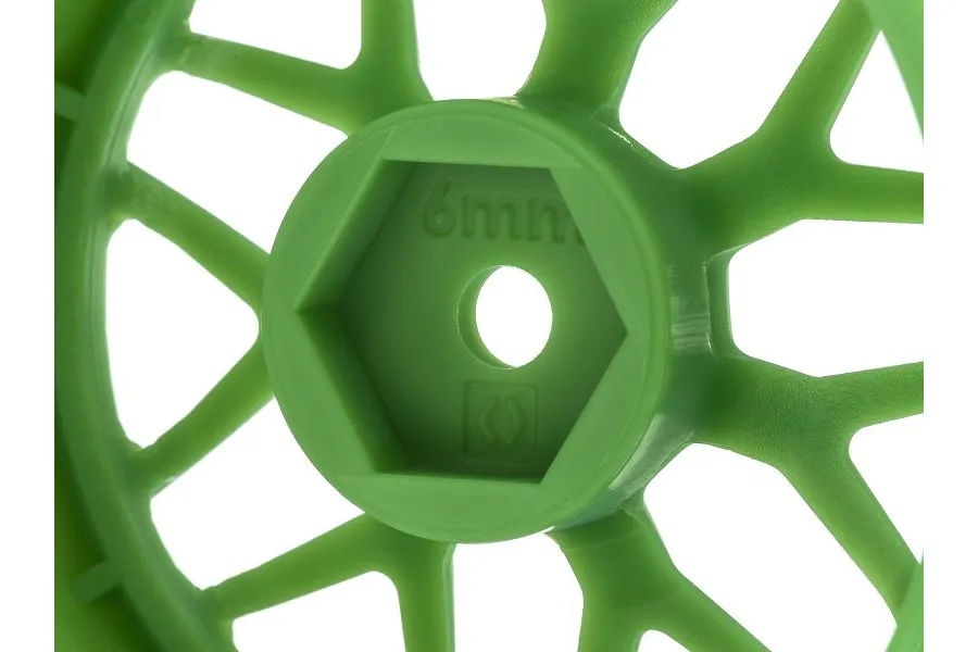 HPI 2.0&amp;quot; Green Tech 7 (+6mm Offset) Rims 2Pcs image 83426