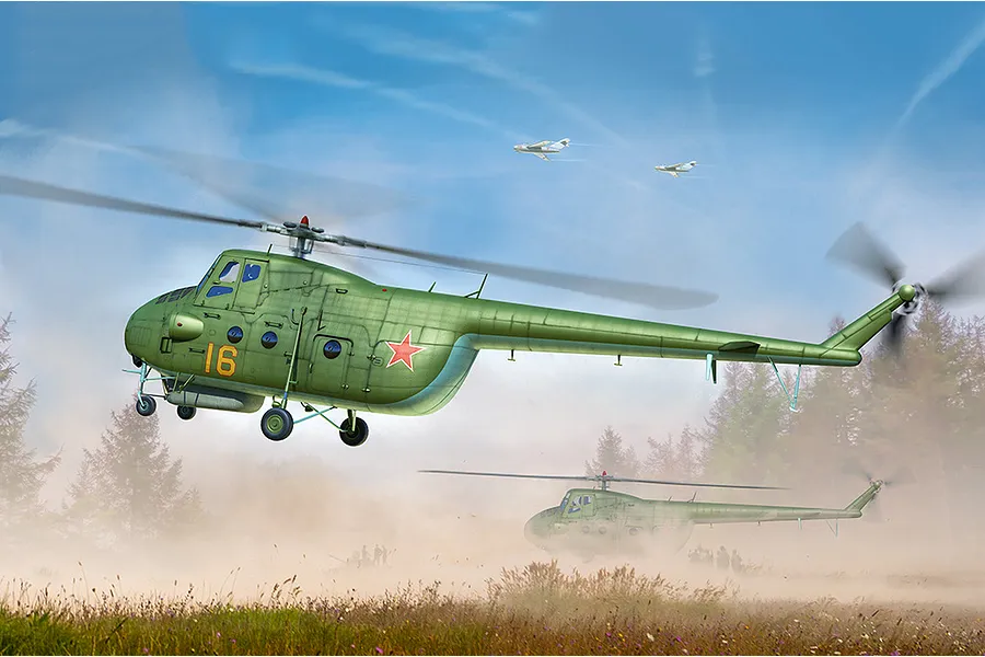 Trumpeter 1/48 Mi-4A Hound Transport Helicopter Scaled Plastic Model Kit image 83465