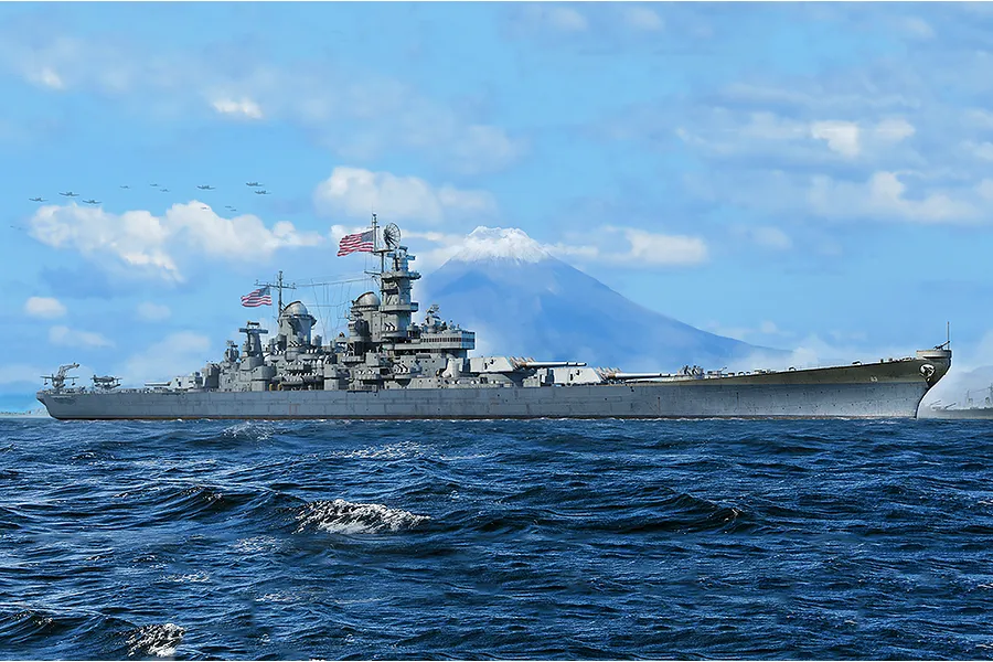 Trumpeter 1/700 USS Missouri BB-63 Battleship Scaled Plastic Model Kit image 83469