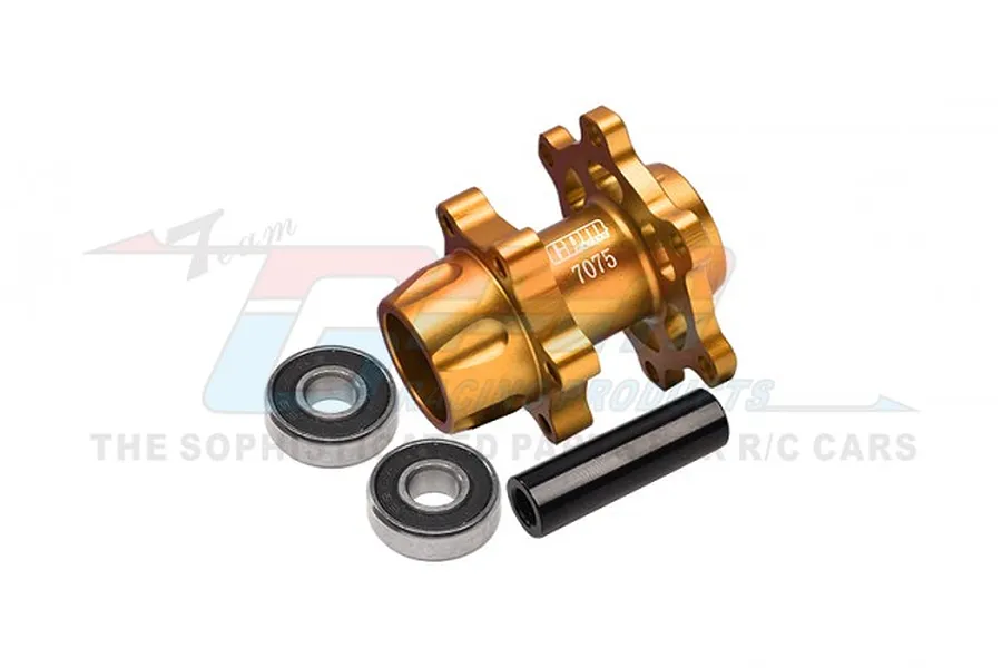 GPM Gold Aluminium Front Wheel Hub Hex w/ Larger Inner Bearings image 83571