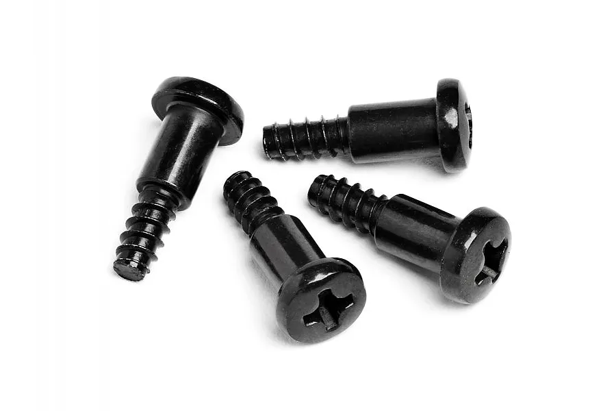 HPI 3x4x12mm Coarse Thread Button Head Shoulder Screws 4Pcs image 8360