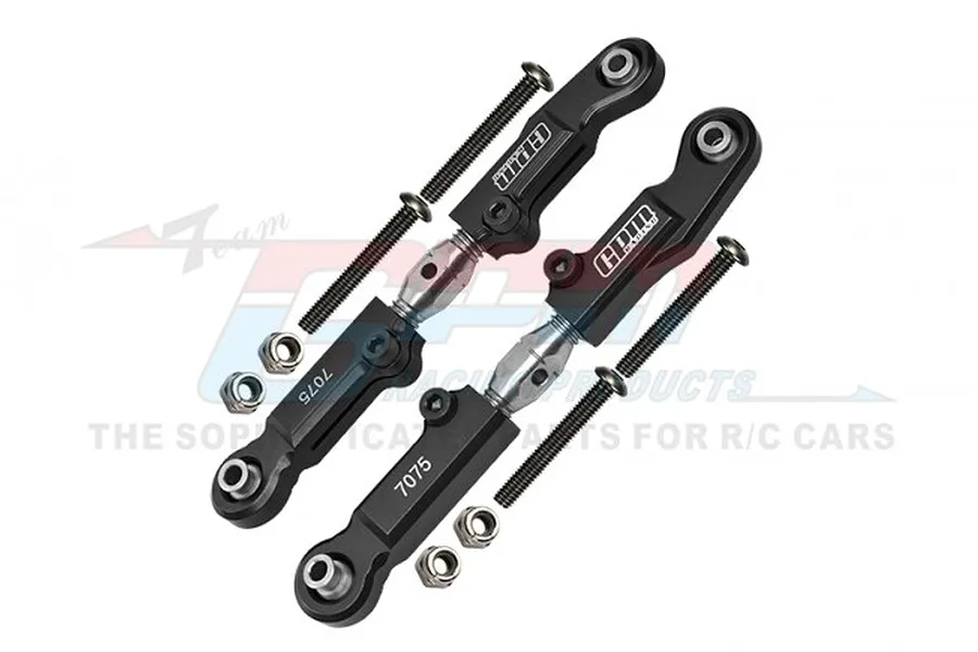 GPM Black Aluminium Rear Adjustable Camber Links 2Pcs image 83602