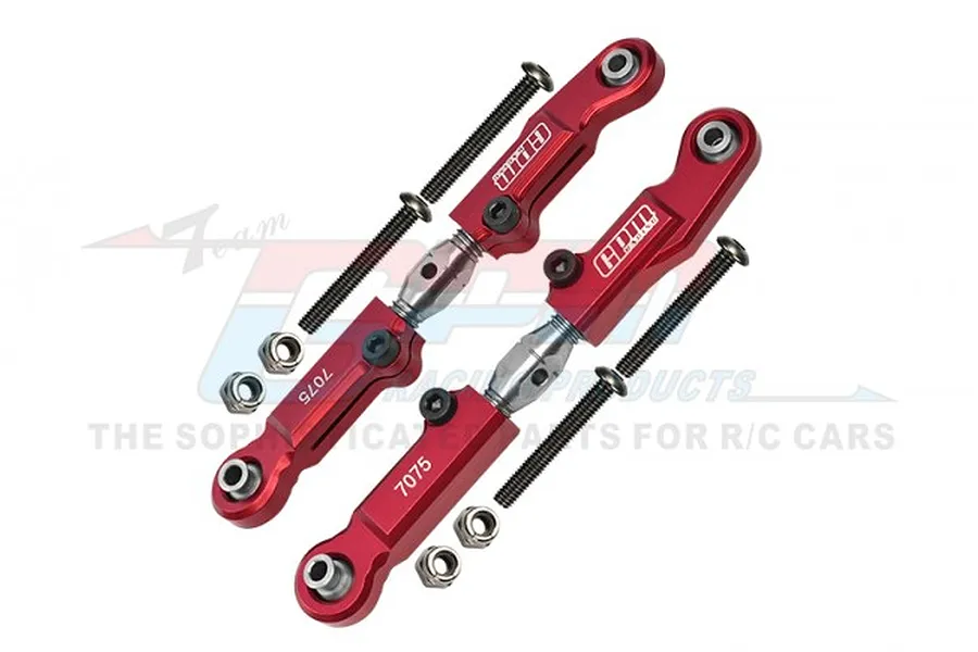 GPM Red Aluminium Rear Adjustable Camber Links 2Pcs image 83604