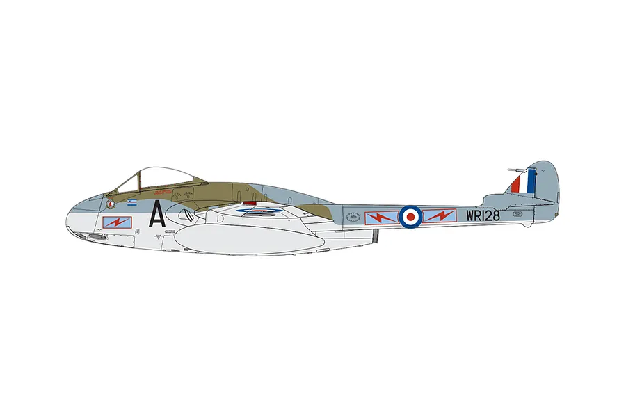 Airfix 1/48 de Havilland Vampire FB.5/FB.9 Bomber Scaled Plastic Model Kit image 83623
