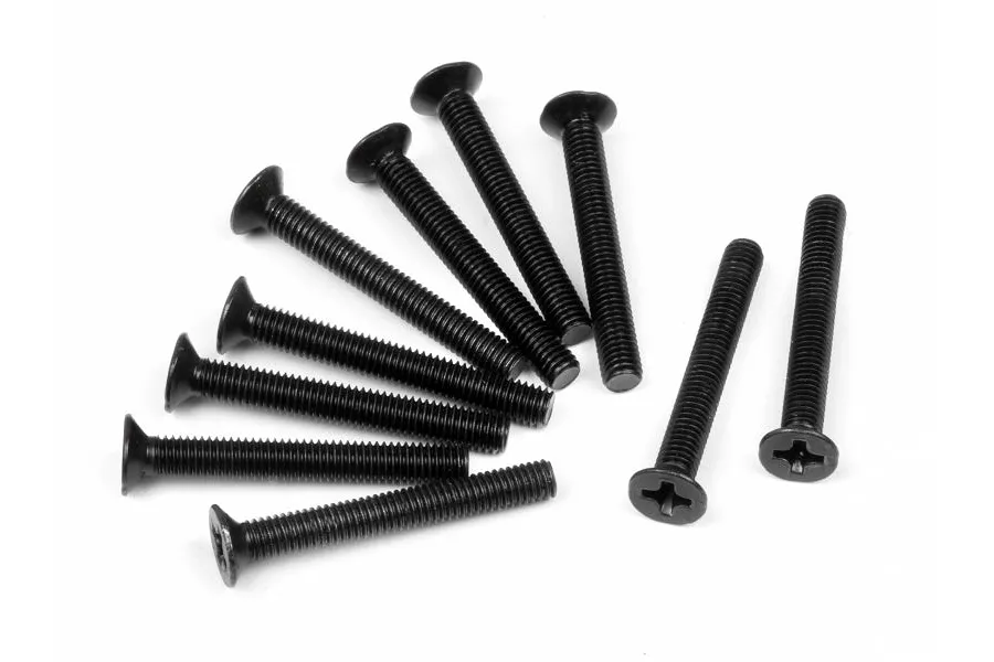 HPI 3x24mm Fine Thread Countersunk Head Screws 10Pcs image 8367