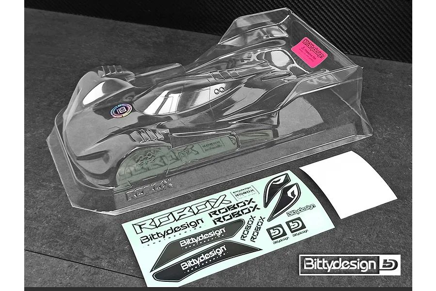 Bittydesign 1/12 Robox Pan Car Unpainted Body Shell - Clear image 83683
