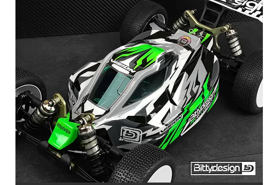 Bittydesign 1/8 Vision MP10E Unpainted Body Shell - Clear image 83691
