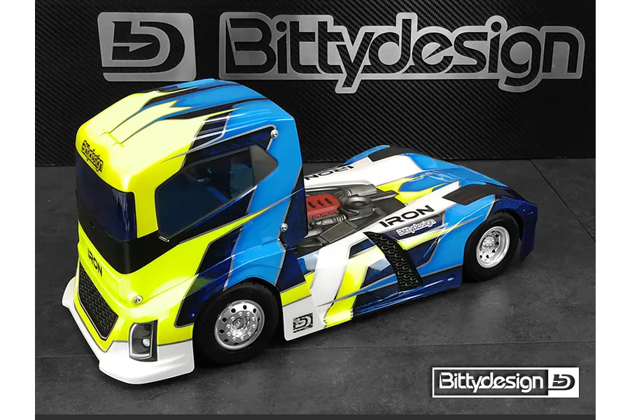 Bittydesign 1/10 Iron Truck Unpainted Body Shell - Clear image 83702