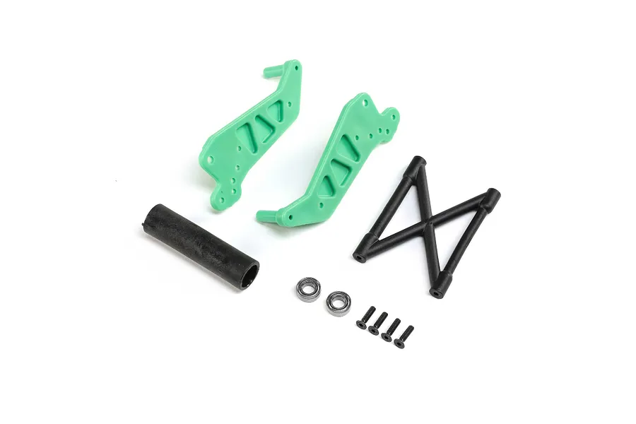 Losi Green Wheelie Bar Set image 83780