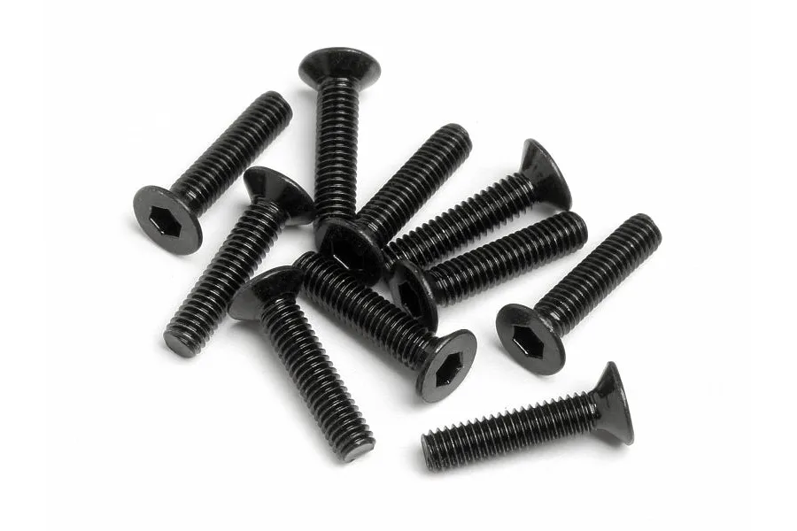 HPI 2.5x12mm Fine Thread Countersunk Head Screws 10Pcs image 8379