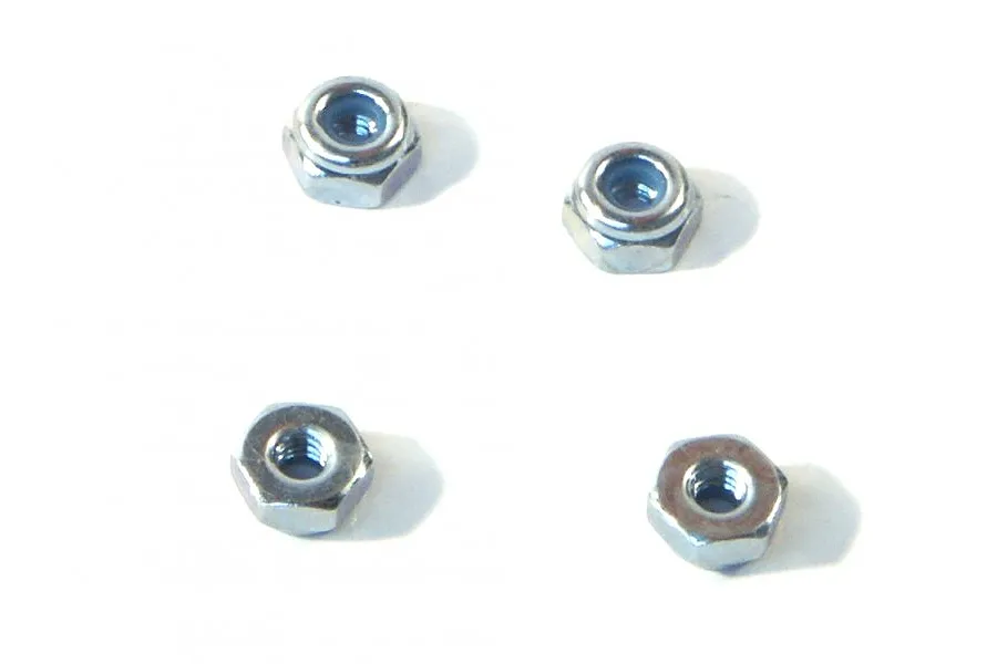 HPI 2mm Silver Steel Nyloc Nuts 4Pcs image 8391
