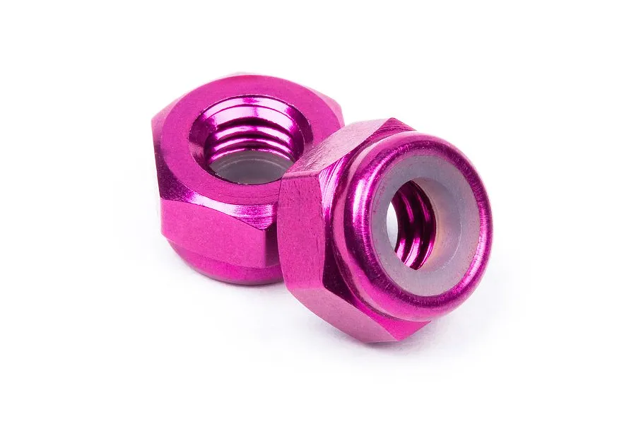 HPI 4mm Purple Aluminium Nyloc Nuts 10Pcs image 8395