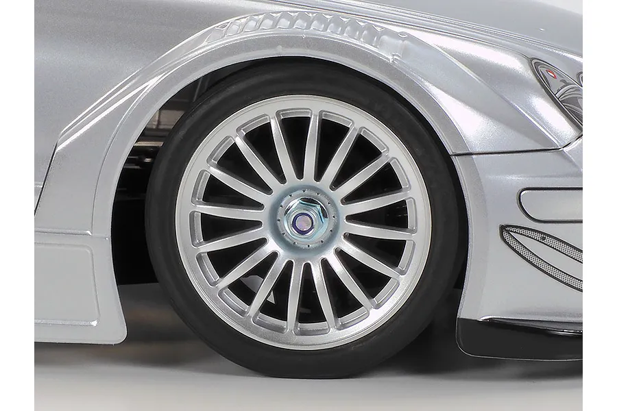 Tamiya TT-02 Mercedes-Benz CLK-AMG RC Car Electric 4WD 1/10 Scale Kit (no ESC) - Silver image 5
