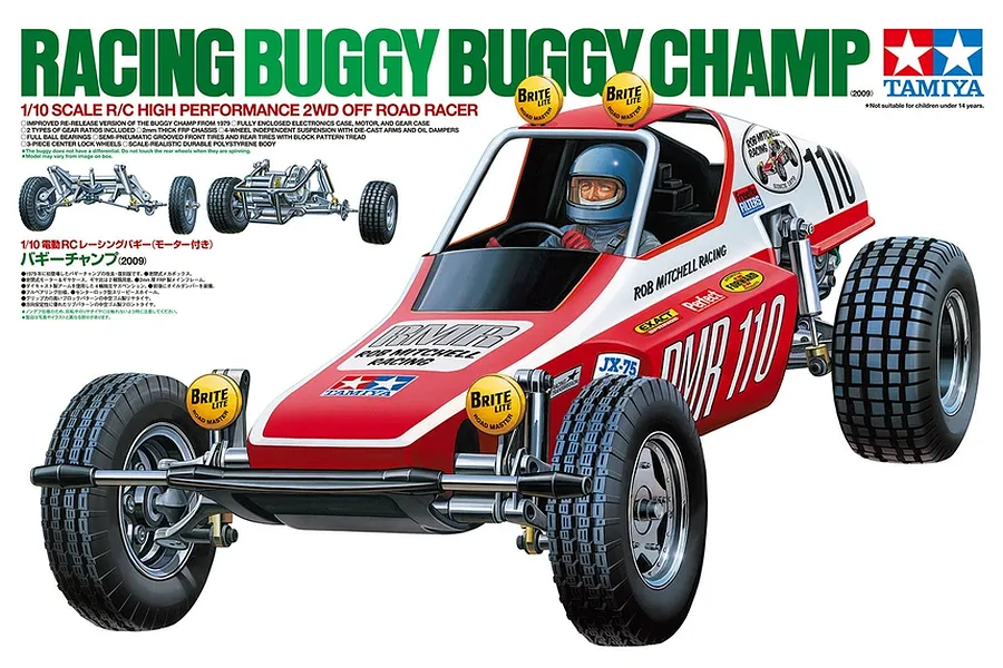 Tamiya Racing Buggy Champ RC Buggy Electric 2WD 1/10 Scale Kit (No ESC) image 84005