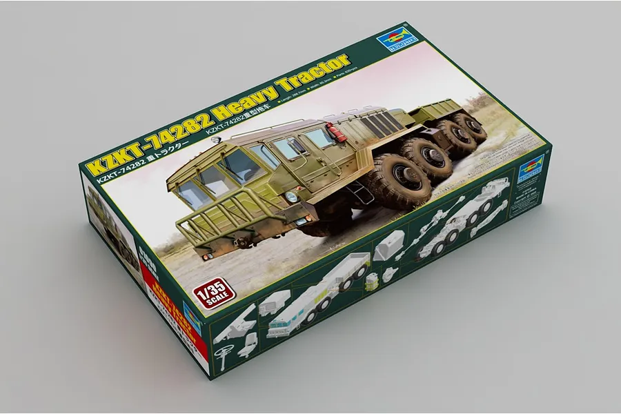 Trumpeter 1/35 KZKT-74282 Heavy Tractor Model Kit image 84076