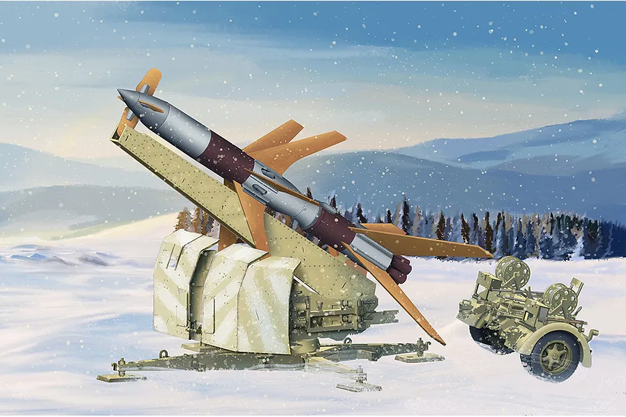 Trumpeter 1/35 German Flakrakete Rheintochter &amp;quot;Rhine Daughter&amp;quot; Type 1 Rocket Model Kit image 84085